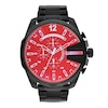 Thumbnail Image 1 of Diesel Mega Chief Men's Black Stainless Steel Bracelet Watch