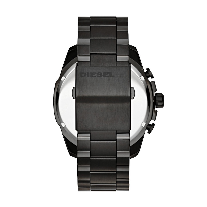 Diesel Mega Chief Men's Black Stainless Steel Bracelet Watch