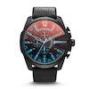 Thumbnail Image 1 of Diesel Mega Chief Men's Black Leather Strap Watch