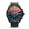 Thumbnail Image 0 of Diesel Mega Chief Men's Black Leather Strap Watch