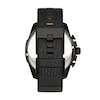 Thumbnail Image 4 of Diesel Mega Chief Men's Black Leather Strap Watch