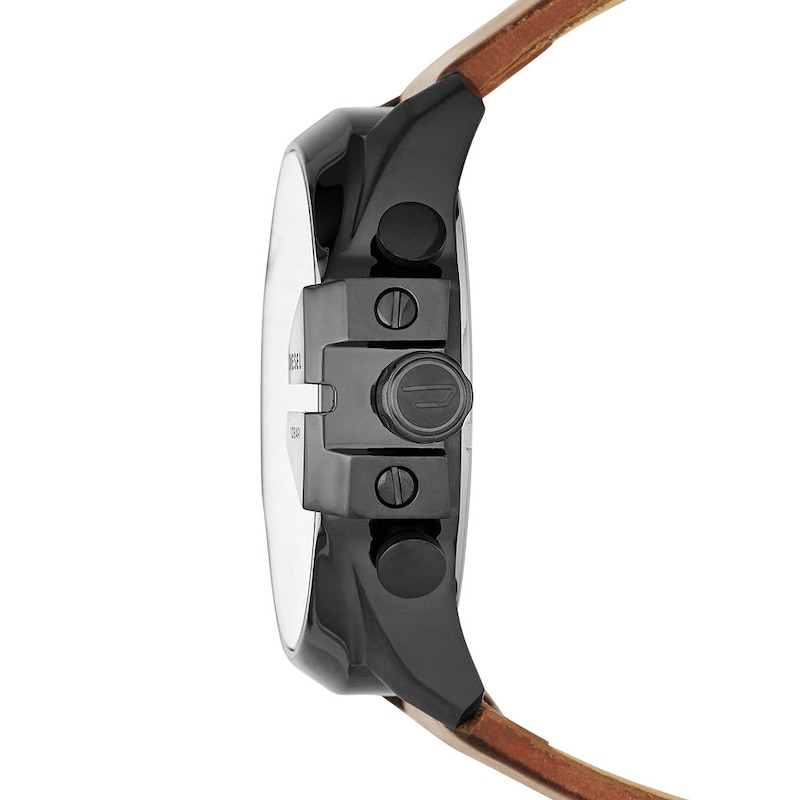 Main Image 2 of Diesel Mega Chief Men's Brown Leather Strap Watch
