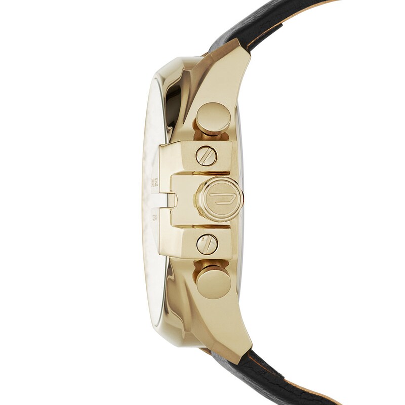 Main Image 2 of Diesel Mega Chief Men's Black Leather Strap Watch