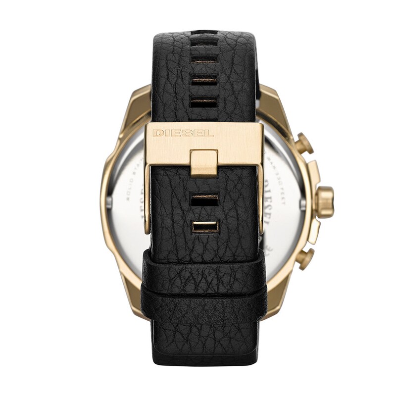 Main Image 3 of Diesel Mega Chief Men's Black Leather Strap Watch