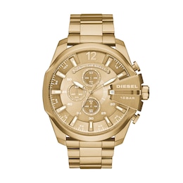 Diesel Mega Chief Men's Gold Tone Bracelet Watch