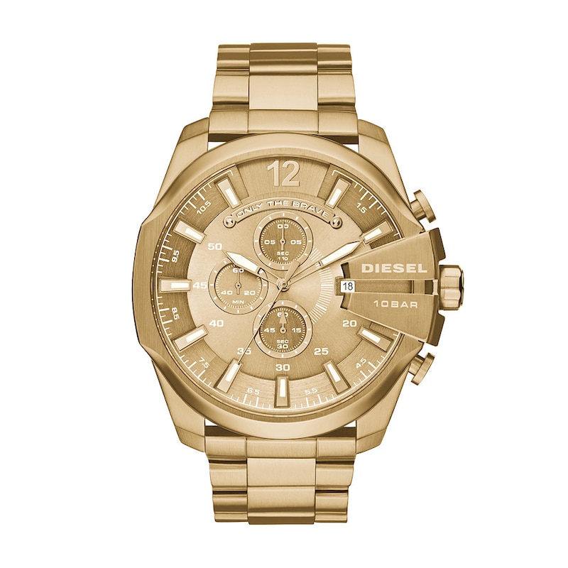 Diesel Mega Chief Men's Gold Tone Bracelet Watch