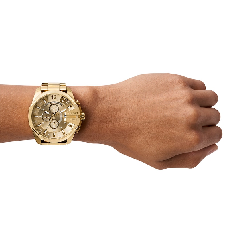 Main Image 4 of Diesel Mega Chief Men's Gold Tone Bracelet Watch
