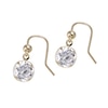 Thumbnail Image 1 of 9ct Yellow Gold Cubic Zirconia 6mm Drop Earrings