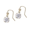 Thumbnail Image 0 of 9ct Yellow Gold Cubic Zirconia 6mm Drop Earrings