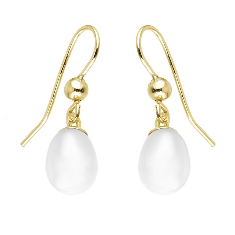 9ct Gold Cultured Freshwater Pearl Drop Earrings