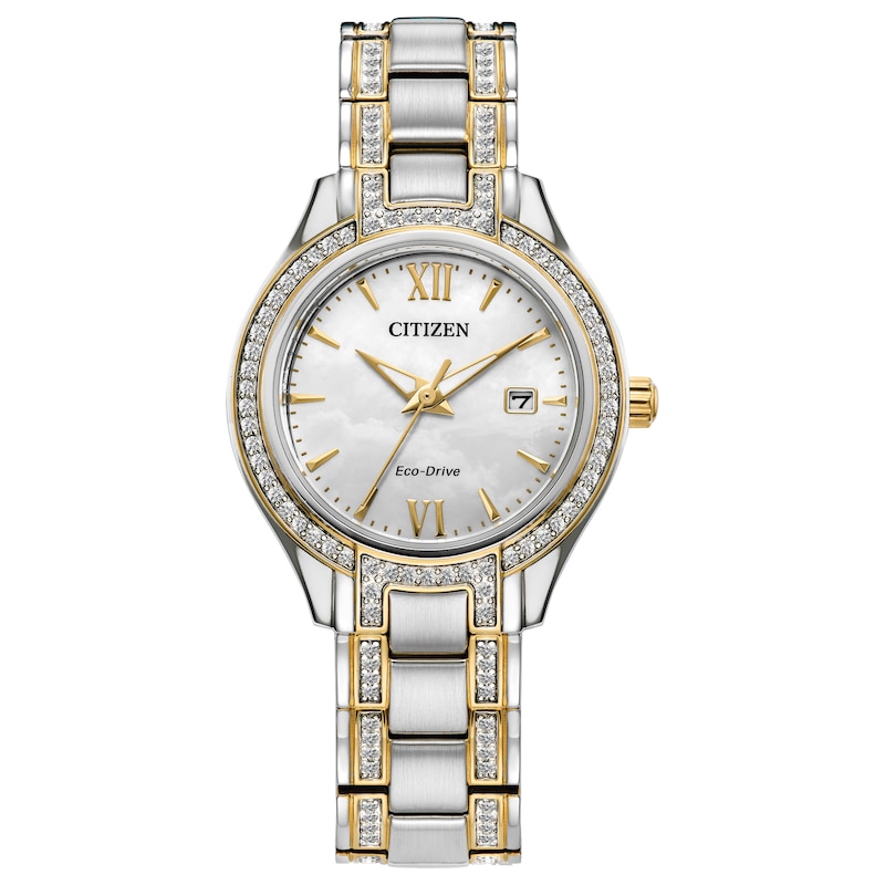 Citizen Eco-Drive Ladies' Silhouette Crystal Bracelet Watch