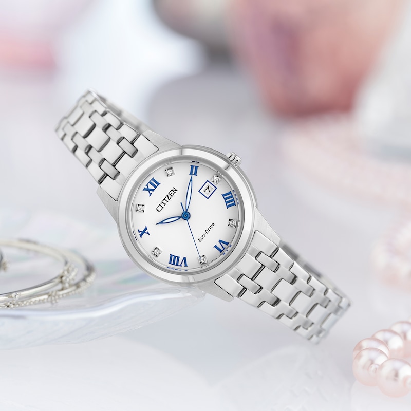 Main Image 4 of Citizen Eco-Drive Ladies' Silhouette Stainless Steel Bracelet Watch