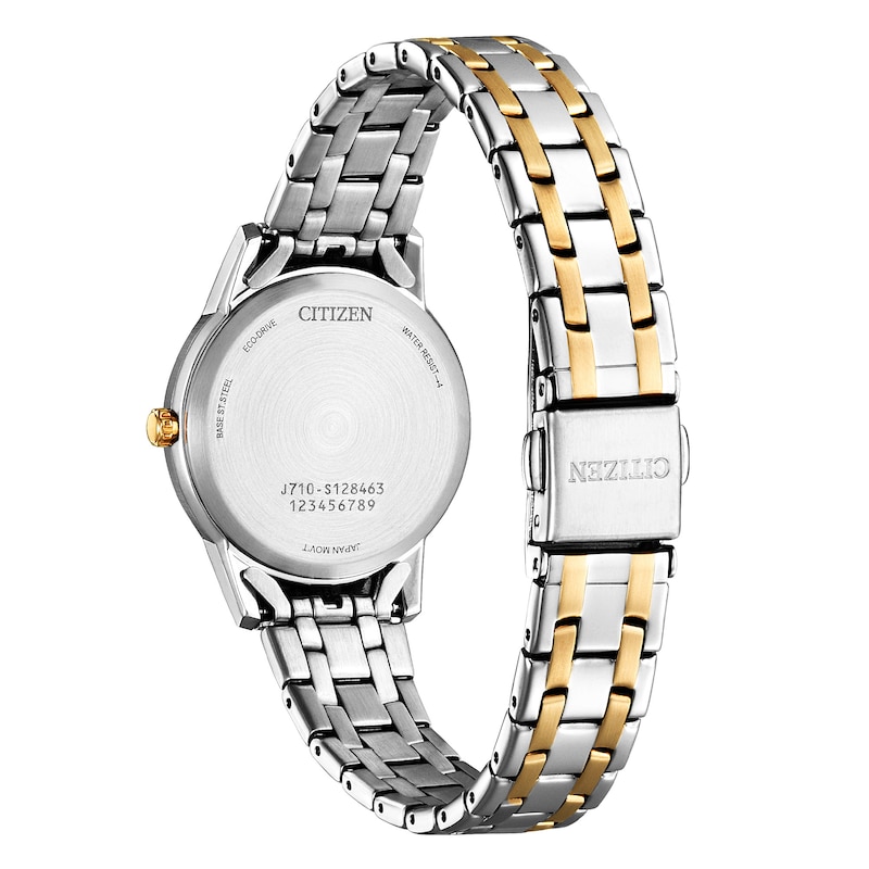 Main Image 2 of Citizen Eco-Drive Ladies' White Dial Two Tone Stainless Steel Bracelet Watch