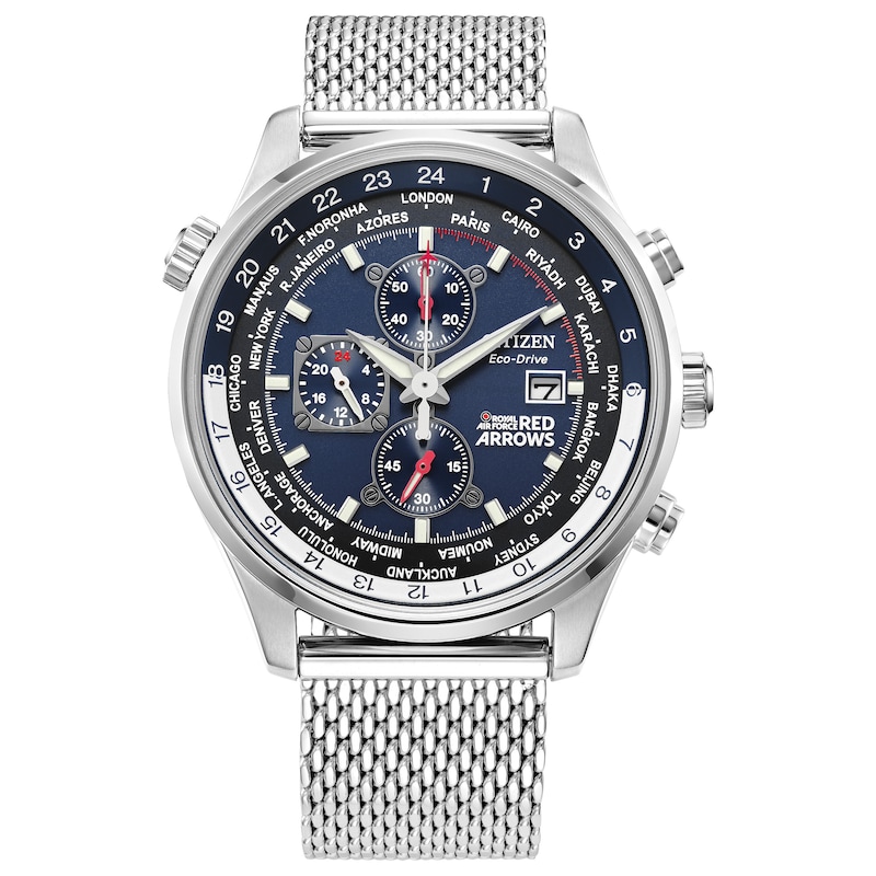 Main Image 1 of Citizen Red Arrows Men's Stainless Steel Mesh Bracelet Watch