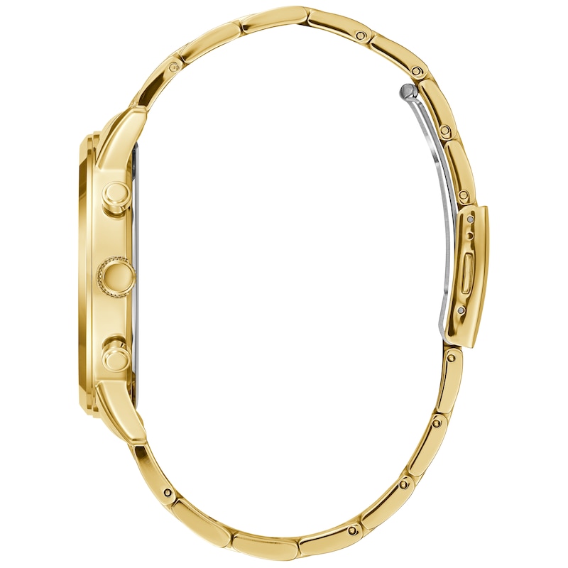 Guess Men's Yellow Gold Plated Bracelet Watch