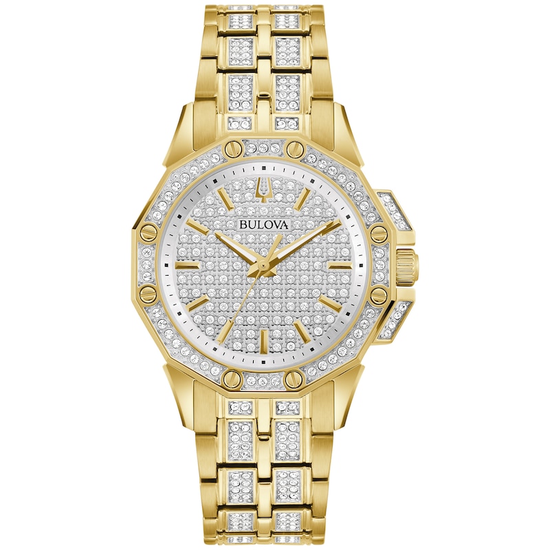 Main Image 1 of Bulova Crystal Octava Ladies' Gold Tone Bracelet Watch
