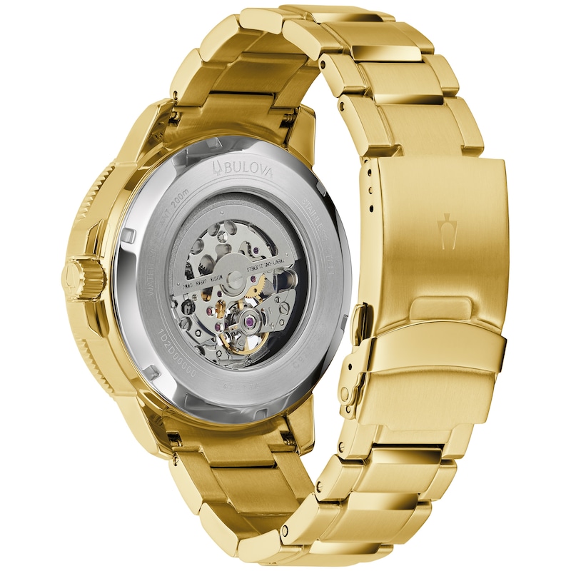 Main Image 2 of Bulova Marine Star Automatic Men's Gold Tone Bracelet Watch