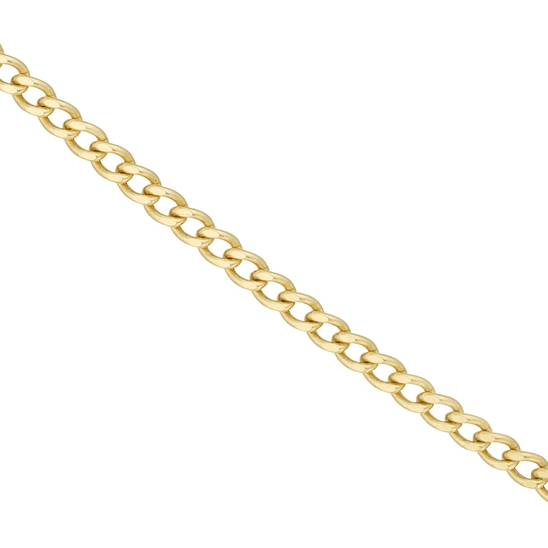 Main Image 1 of 9ct Yellow Gold 16" Dainty Curb Chain
