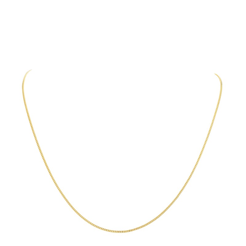 Main Image 3 of 9ct Yellow Gold 24" Dainty Curb Chain