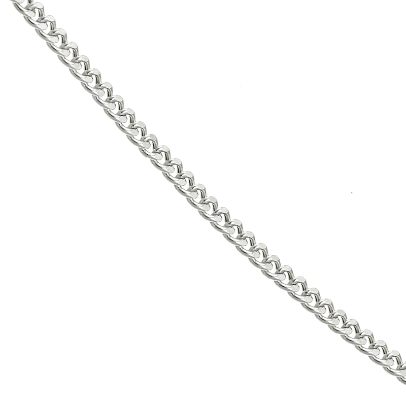 Main Image 1 of 9ct White Gold 18" Dainty Curb Chain
