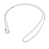 Thumbnail Image 2 of 9ct White Gold 18" Dainty Curb Chain