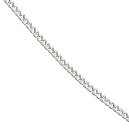 9ct White Gold 20" Dainty Curb Chain