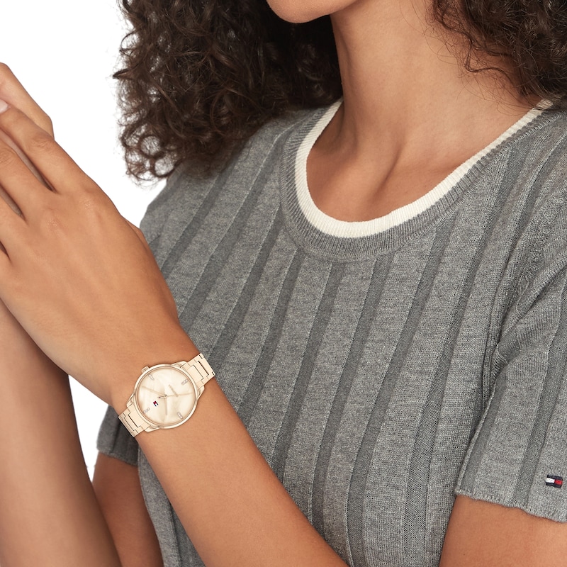 Main Image 4 of Tommy Hilfiger Paige Ladies' Rose Gold Tone Bracelet Watch