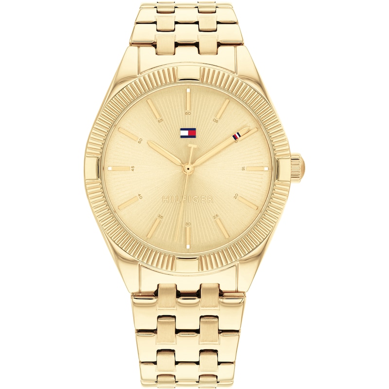 Tommy Hilfiger Rachel Ladies' Yellow Gold Tone Watch