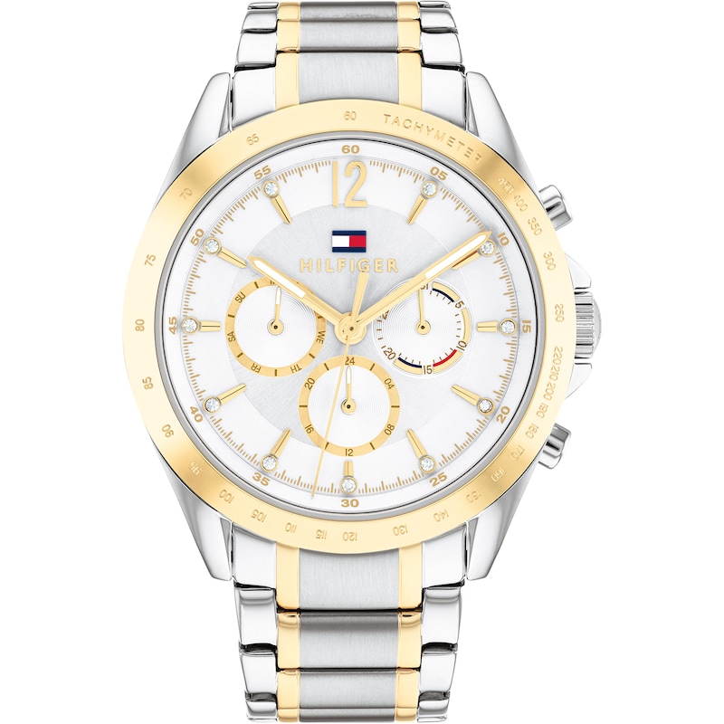 Main Image 1 of Tommy Hilfiger Ladies' Silver Dial Two Tone Bracelet Watch