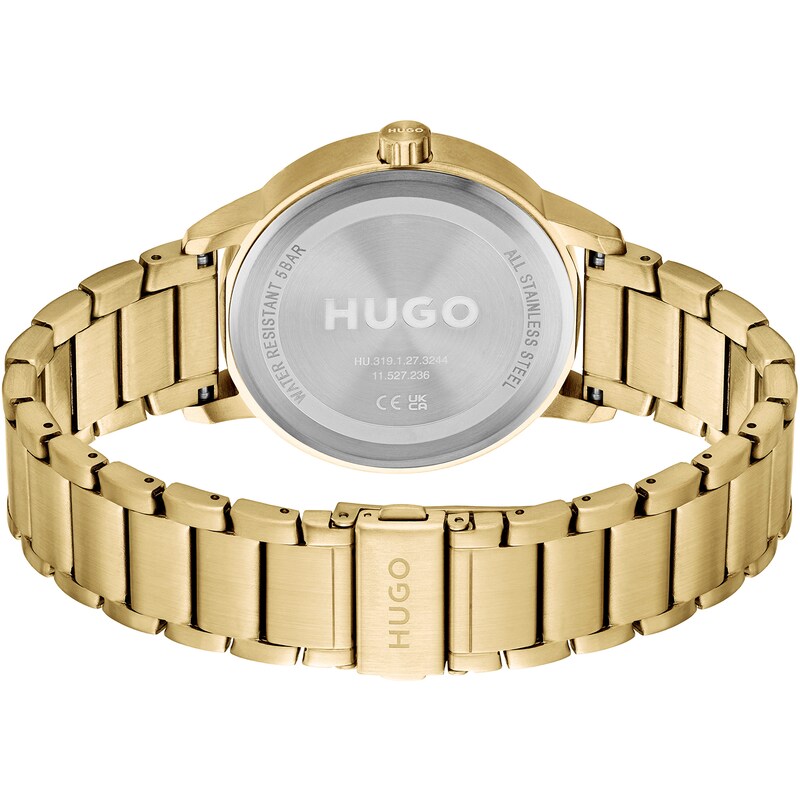 Main Image 2 of HUGO Define Men's Yellow Gold Tone Ion Plated Bracelet Watch