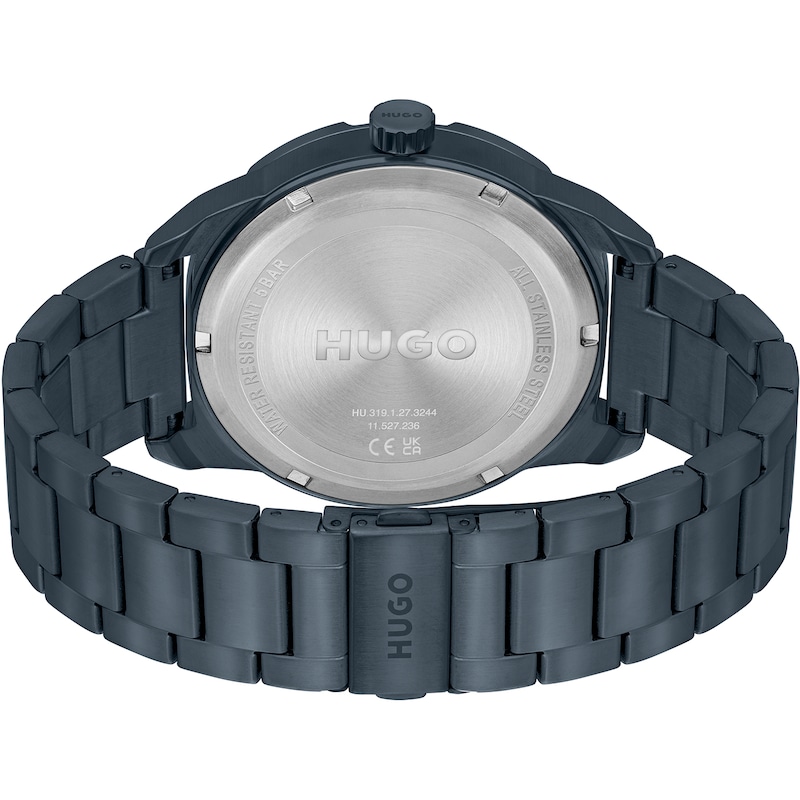 Main Image 2 of HUGO Grip Men's Blue Ion Plated Bracelet Watch