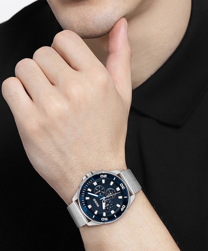 HUGO Fresh Men's Stainless Steel Bracelet Watch