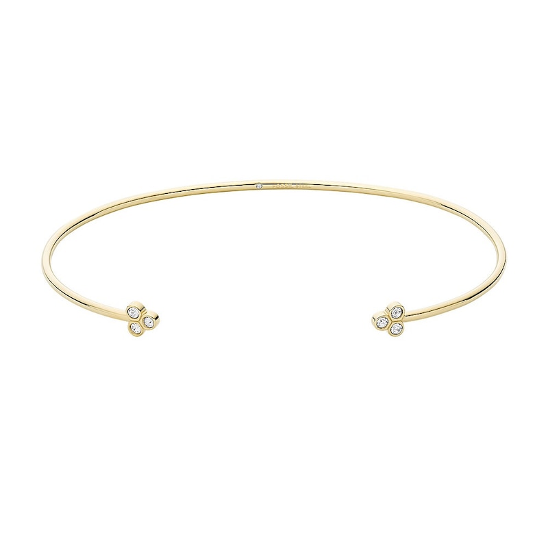 Main Image 1 of Fossil Sutton Trio Glitz Gold Tone Cuff Bracelet