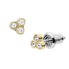 Thumbnail Image 2 of Fossil Sutton Trio Glitz Gold Tone Stud Earrings