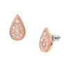 Thumbnail Image 2 of Fossil Rose Gold Tone Mother Of Pearl Mosaic Earrings
