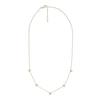 Thumbnail Image 1 of Sadie Trio Glitz Gold Tone Stainless Steel Station Necklace