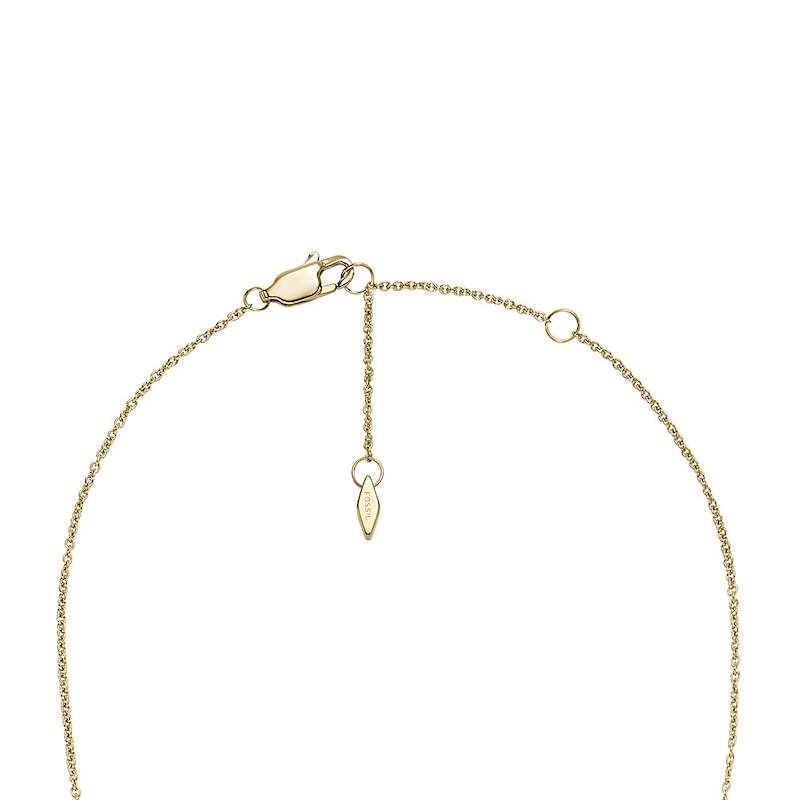 Main Image 2 of Sadie Trio Glitz Gold Tone Stainless Steel Station Necklace