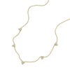 Thumbnail Image 4 of Sadie Trio Glitz Gold Tone Stainless Steel Station Necklace