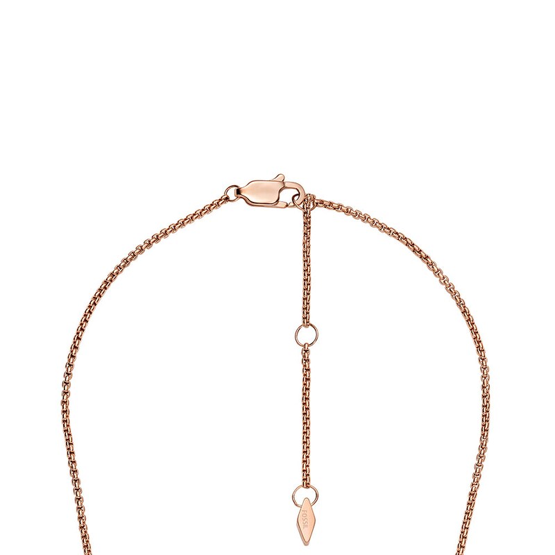 Main Image 4 of Fossil Rose Gold Tone Mother Of Pearl Mosaic Pendant