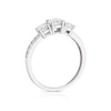 Thumbnail Image 2 of 9ct White Gold Three Stone Cubic Zirconia Ring
