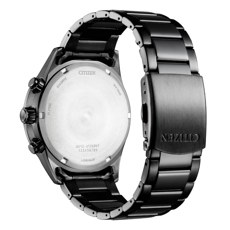 Main Image 2 of Citizen Eco-Drive Men's Black IP Bracelet Watch
