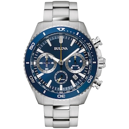 Bulova High Precision Chronograph Men's Stainless Steel Bracelet Watch