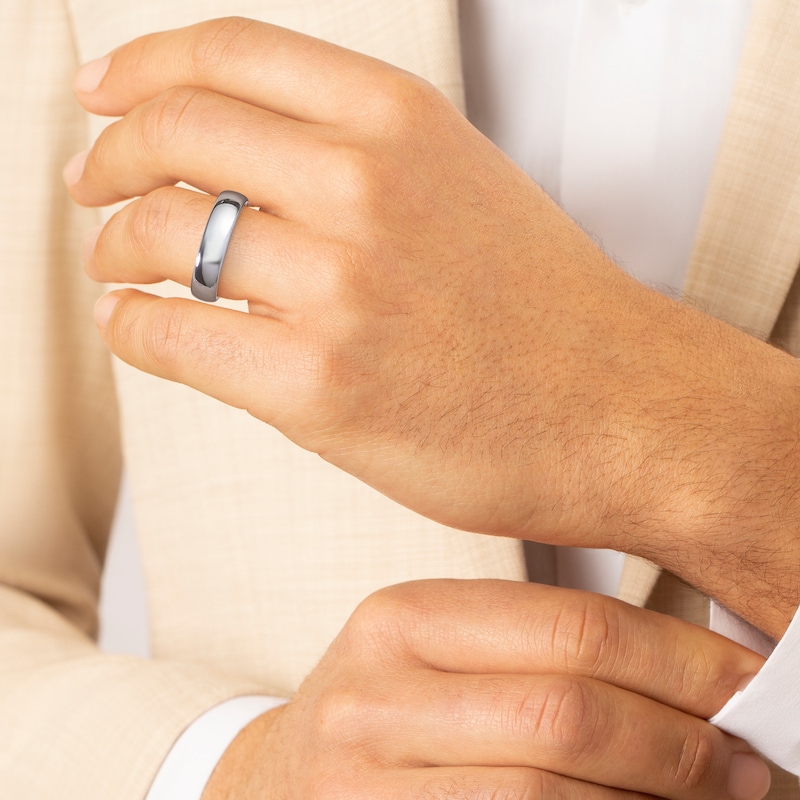 Main Image 4 of Tungsten Men's Polished Ring