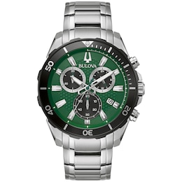 Bulova Classic Chronograph Men's Stainless Steel Bracelet Watch