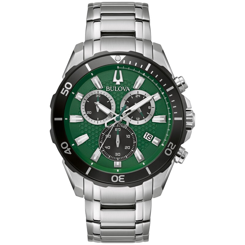 Main Image 1 of Bulova Classic Chronograph Men's Stainless Steel Bracelet Watch