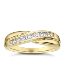 9ct Yellow Gold Cubic Zirconia Ring