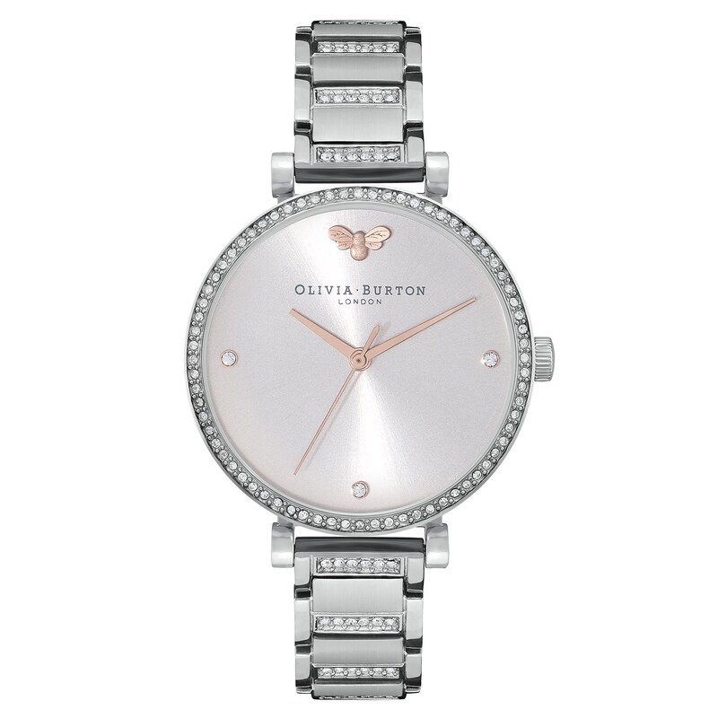 Main Image 1 of Olivia Burton Ladies' Stainless Steel Stone Set Watch