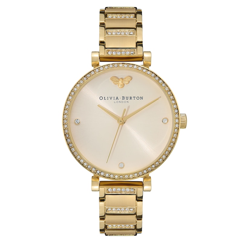 Main Image 1 of Olivia Burton Ladies' Gold Stainless Steel Stone Set Watch