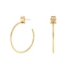 Thumbnail Image 1 of Tommy Hilfiger Gold Tone Monogram Hoop Earrings