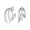 Thumbnail Image 1 of Olivia Burton Sterling Silver & Crystal Multi Hoop Earrings